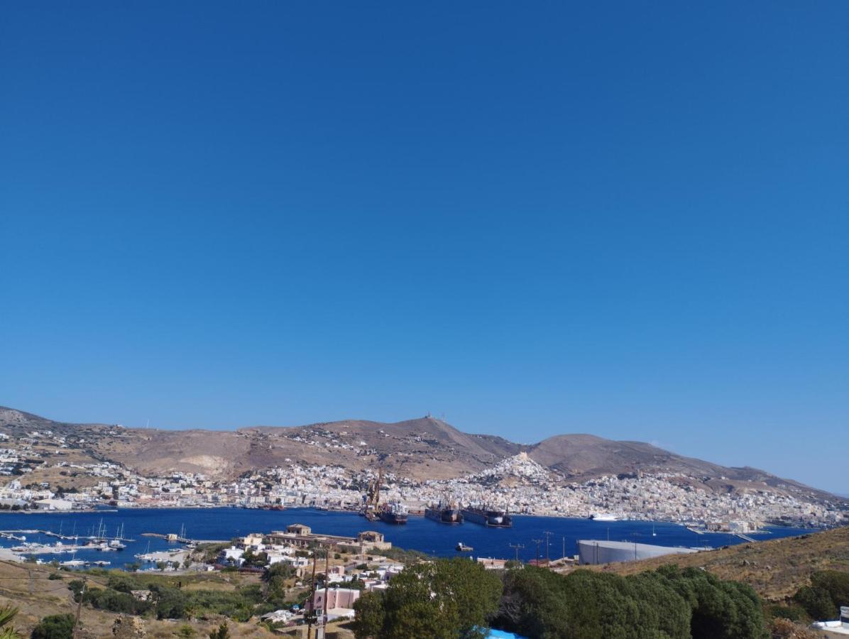 Syros House With View Lägenhet Ermoupoli Exteriör bild